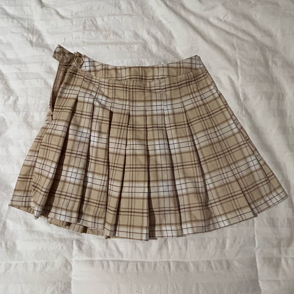 Forever 21 Beige Brown Tennis Skirt Size XS